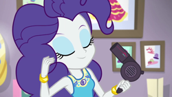 Size: 1920x1080 | Tagged: safe, screencap, rarity, better together, do it for the ponygram!, equestria girls, pinkie pie hair