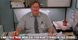 Size: 1000x523 | Tagged: safe, lyra heartstrings, human, amending fences, image macro, initech, irl, irl human, meme, milton waddams, office space, photo, stapler