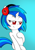 Size: 1428x2012 | Tagged: safe, artist:ekrostrance, dj pon-3, vinyl scratch, pony, unicorn, smirk, solo