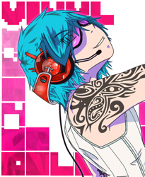 Size: 879x1070 | Tagged: safe, artist:timber-wolves, dj pon-3, vinyl scratch, human, humanized, light skin, solo, tattoo