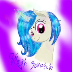 Size: 894x894 | Tagged: safe, artist:katedoof, dj pon-3, vinyl scratch, pony, unicorn, female, horn, mare, solo