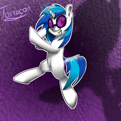 Size: 1000x1000 | Tagged: safe, artist:tarragon2000, dj pon-3, vinyl scratch, pony, unicorn, female, horn, mare, solo