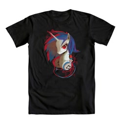 Size: 1000x1000 | Tagged: safe, artist:hinoraito, dj pon-3, vinyl scratch, clothes, irl, merchandise, official, photo, red eyes, shirt, solo, welovefine