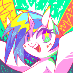 Size: 333x333 | Tagged: safe, artist:30clock, dj pon-3, vinyl scratch, pony, unicorn, pixiv, solo