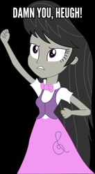 Size: 764x1390 | Tagged: safe, octavia melody, equestria girls, rainbow rocks, image macro, jontron, jontron thread, meme, nightshade: the claws of heugh, octavia's curse, pompadour, solo