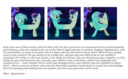 Size: 855x528 | Tagged: safe, screencap, bon bon, lyra heartstrings, sweetie drops, do princesses dream of magic sheep, best friends, fusion, hug, lyrabon (fusion), philosophy, plato, text