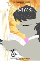 Size: 522x800 | Tagged: safe, artist:spainfischer, octavia melody, earth pony, pony, cello, musical instrument, poster, solo