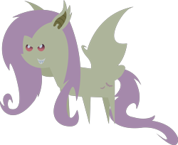 Size: 11661x9504 | Tagged: safe, artist:xhalesx, fluttershy, bat pony, pony, absurd resolution, flutterbat, inkscape, pointy ponies, ponyscape, race swap, simple background, solo, transparent background, vector