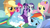 Size: 540x303 | Tagged: safe, derpibooru import, screencap, applejack, fluttershy, pinkie pie, rainbow dash, rarity, tank, twilight sparkle, earth pony, pegasus, pony, unicorn, tanks for the memories, azteca 7, bed, pet, sad, tv azteca