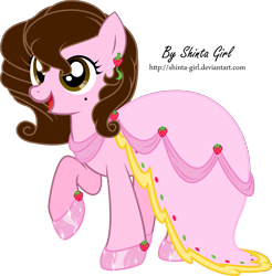 Size: 2273x2307 | Tagged: safe, artist:shinta-girl, oc, oc only, oc:shinta pony, clothes, dress, solo