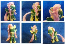 Size: 1024x682 | Tagged: safe, artist:bluebellcustoms, fluttershy, pony, the cutie re-mark, alternate timeline, brushable, chrysalis resistance timeline, custom, custom figure, irl, photo, toy, tribalshy