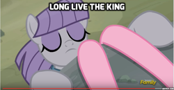 Size: 857x444 | Tagged: safe, edit, edited screencap, screencap, maud pie, pinkie pie, pony, rock solid friendship, discovery family logo, reference, screenshots, the lion king, youtube
