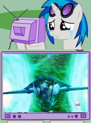 Size: 1128x1521 | Tagged: safe, dj pon-3, vinyl scratch, pony, unicorn, exploitable meme, meme, obligatory pony, soundscratch, soundwave, transformers, transformers prime, tv meme