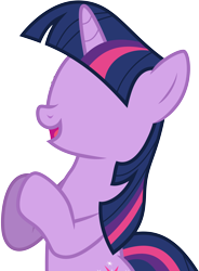 Size: 6000x8144 | Tagged: safe, artist:schmuzart, derpibooru import, edit, twilight sparkle, absurd resolution, clapping, no eyes, simple background, solo, transparent background, vector, wat