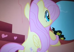 Size: 1361x966 | Tagged: safe, screencap, fluttershy, pegasus, pony, sonic rainboom (episode), female, mare, plot, solo