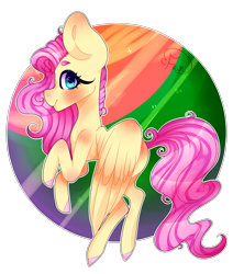 Size: 2863x3379 | Tagged: safe, artist:fawnzi, fluttershy, pegasus, pony, big ears, blushing, colored hooves, looking at you, looking sideways, profile, simple background, solo, spread wings, transparent background, wings