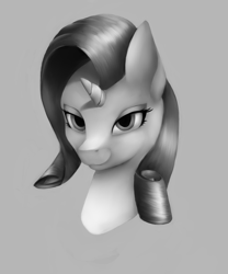 Size: 1000x1200 | Tagged: safe, artist:ray-frost, rarity, pony, unicorn, female, horn, mare, solo