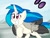 Size: 1024x768 | Tagged: safe, artist:biosonic100, dj pon-3, octavia melody, vinyl scratch, earth pony, pony, running