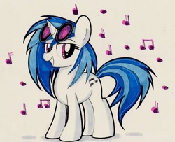 Size: 1280x1039 | Tagged: safe, artist:rainbowflamecharge47, dj pon-3, vinyl scratch, pony, unicorn, female, horn, mare, solo