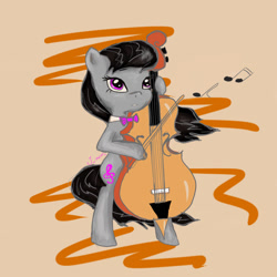 Size: 1024x1024 | Tagged: safe, artist:octaviamus, octavia melody, earth pony, pony, female, mare, simple background, solo