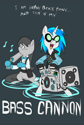 Size: 694x1025 | Tagged: safe, artist:metal-kitty, dj pon-3, octavia melody, vinyl scratch, earth pony, pony, bass cannon, crossover, heavy, medic, team fortress 2