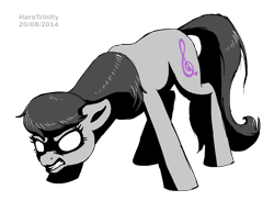 Size: 1111x815 | Tagged: safe, artist:haretrinity, octavia melody, earth pony, pony, angry, glowing eyes, simple background, solo, transparent background