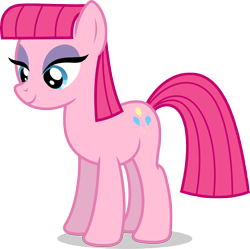 Size: 7000x6982 | Tagged: safe, artist:luckreza8, pinkie pie, earth pony, pony, rock solid friendship, absurd resolution, behaving like maud pie, female, lidded eyes, mare, simple background, smiling, solo, transparent background, vector