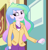 Size: 1030x1080 | Tagged: safe, screencap, princess celestia, principal celestia, best trends forever, best trends forever: pinkie pie, better together, equestria girls, blazer, bracelet, canterlot high, celestia's office, clothes, cutie mark accessory, female, hand on door, jewelry, lipstick, shirt, solo, trousers, wristwatch