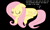 Size: 1125x675 | Tagged: safe, fluttershy, pegasus, pony, black background, continue, game over, knocked out, mother series, parody, rpg, simple background, solo, undertale, video game