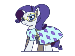 Size: 1280x960 | Tagged: safe, artist:flutterluv, rarity, pony, unicorn, better together, equestria girls, spring breakdown, clothes, cute, dress, equestria girls ponified, glasses, ponified, raribetes, solo