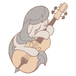 Size: 600x600 | Tagged: safe, artist:wasu, octavia melody, earth pony, pony, cello, musical instrument, pixiv, solo