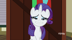 Size: 1920x1080 | Tagged: safe, screencap, rarity, pony, unicorn, dragon dropped, discovery family logo, faic, female, mare, post office, smiling