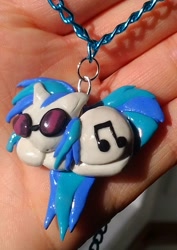 Size: 751x1061 | Tagged: safe, artist:vikingval, dj pon-3, vinyl scratch, pony, unicorn, charm, pendant