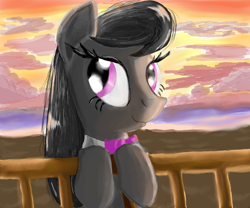 Size: 1200x1000 | Tagged: safe, artist:manfartwish, octavia melody, earth pony, pony, detailed background, female, mare, solo