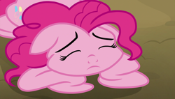 Size: 1920x1090 | Tagged: safe, screencap, pinkie pie, pony, rock solid friendship, deflation, solo