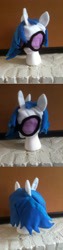 Size: 1536x6144 | Tagged: safe, artist:golemgeekery, dj pon-3, vinyl scratch, craft, hat, irl, photo