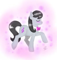 Size: 327x341 | Tagged: safe, artist:rainbowdash-swag, octavia melody, earth pony, pony, black mane, female, gray coat, mare, simple background, solo, white background