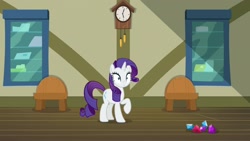 Size: 1920x1080 | Tagged: safe, screencap, rarity, pony, unicorn, dragon dropped, gem, solo