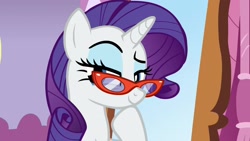 Size: 1920x1080 | Tagged: safe, screencap, rarity, pony, unicorn, dragon dropped, glasses, solo