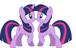 Size: 1280x823 | Tagged: safe, derpibooru import, pinkie pie, twilight sparkle, earth pony, pony, alternate hairstyle, bodypaint, paint on fur, painting characters