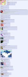 Size: 1281x3541 | Tagged: safe, discord, fluttershy, draconequus, pegasus, pony, /mlp/, 4chan, birth, dialogue, funny, greentext, implied unbirth, pregnant, pun, screenshots, text