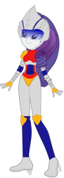 Size: 555x1520 | Tagged: safe, artist:supersamyoshi, rarity, equestria girls, clothes, cosplay, costume, crossover, godzilla (series), jet jaguar