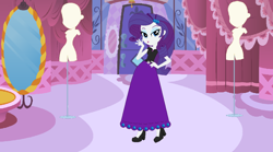 Size: 1146x636 | Tagged: safe, artist:starman1999, rarity, equestria girls, base used, clothes, long skirt, skirt, solo