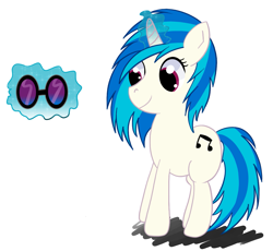 Size: 2163x1993 | Tagged: safe, artist:miaowwww, dj pon-3, vinyl scratch, pony, unicorn, glasses, magic, solo