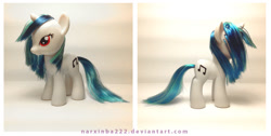 Size: 900x453 | Tagged: safe, artist:narxinba222, dj pon-3, vinyl scratch, pony, unicorn, brushable, custom, toy