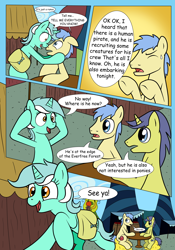 Size: 2800x4000 | Tagged: safe, artist:theponypretender, comet tail, lyra heartstrings, red delicious, comic:a lyrabon adventure, apple family member, comic