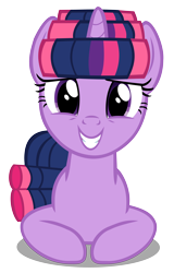 Size: 5000x7833 | Tagged: safe, artist:dashiesparkle, derpibooru import, twilight sparkle, unicorn twilight, unicorn, look before you sleep, absurd resolution, hair curlers, simple background, solo, transparent background, vector