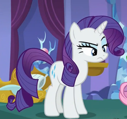 Size: 744x696 | Tagged: safe, screencap, rarity, pony, unicorn, dragon dropped, cropped, solo