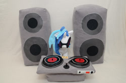 Size: 1000x662 | Tagged: safe, artist:makeshiftwings30, dj pon-3, vinyl scratch, irl, photo, plushie