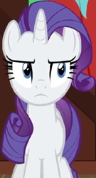 Size: 240x444 | Tagged: safe, screencap, rarity, pony, unicorn, dragon dropped, cropped, cute, female, glare, jealous, mare, raribetes, rarity is not amused, solo, unamused